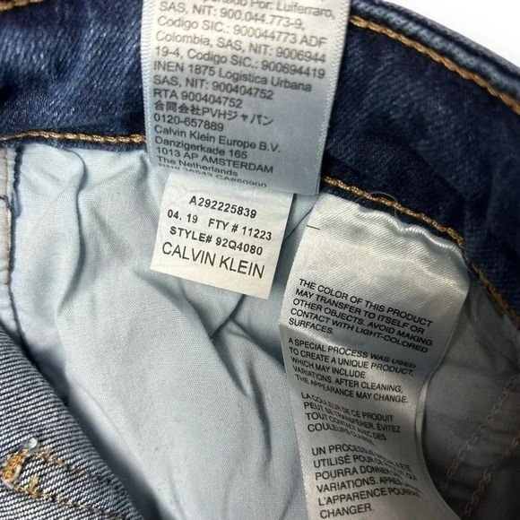 Calvin Klein Jeans Mid Rise Skinny Blue Jean - Picture 10 of 10
